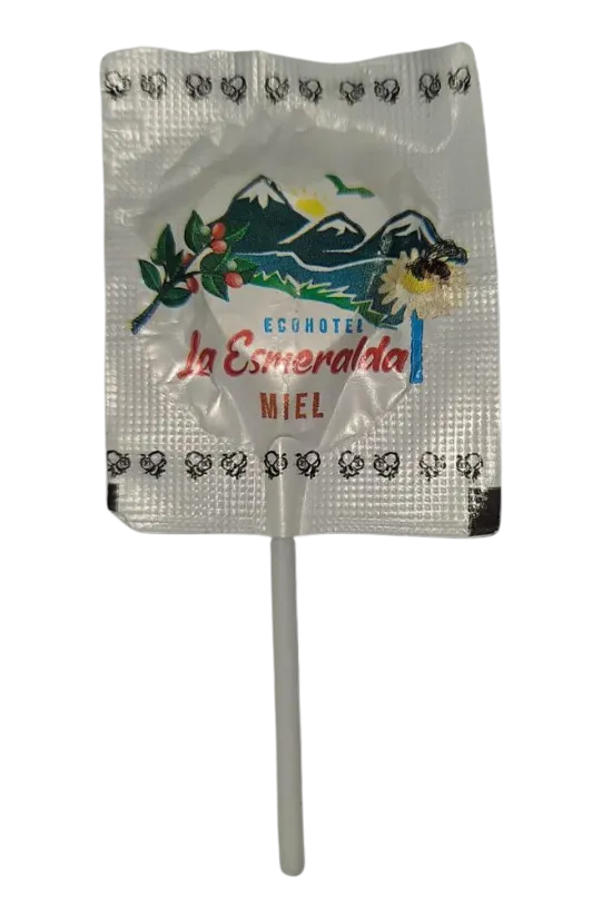 Chupeta empaque personalizado La Esmeralda
